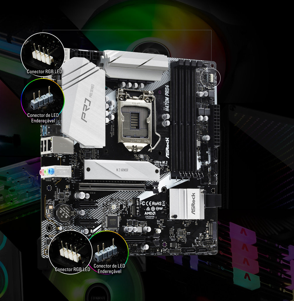 P*M様 ASRock　H470M　PRO4 placa-mae-asrock-h470m-pro4-